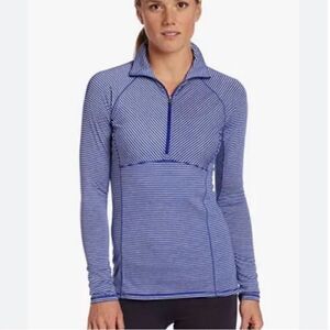 Columbia Women’s Half Zip Pullover. Purple/Blue and Grey. Medium